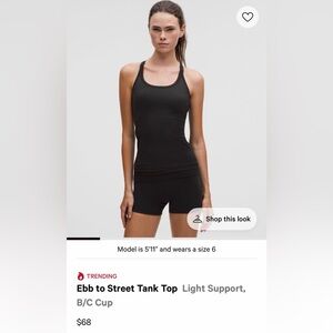 Lululemon Ebb Street Tank